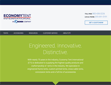 Tablet Screenshot of economytent.com